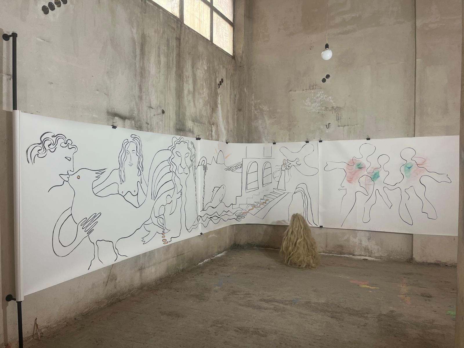 Untitled, Frieze, continuous line