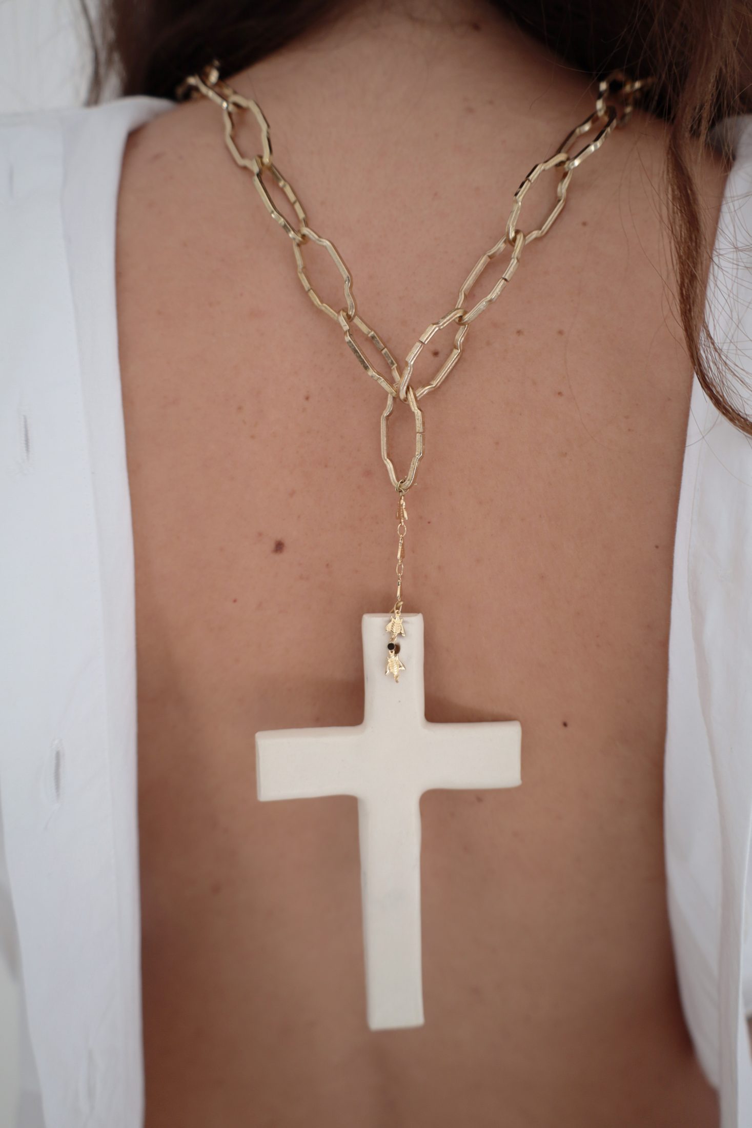 Totem & Tribal, Ceramic jewellery, worn