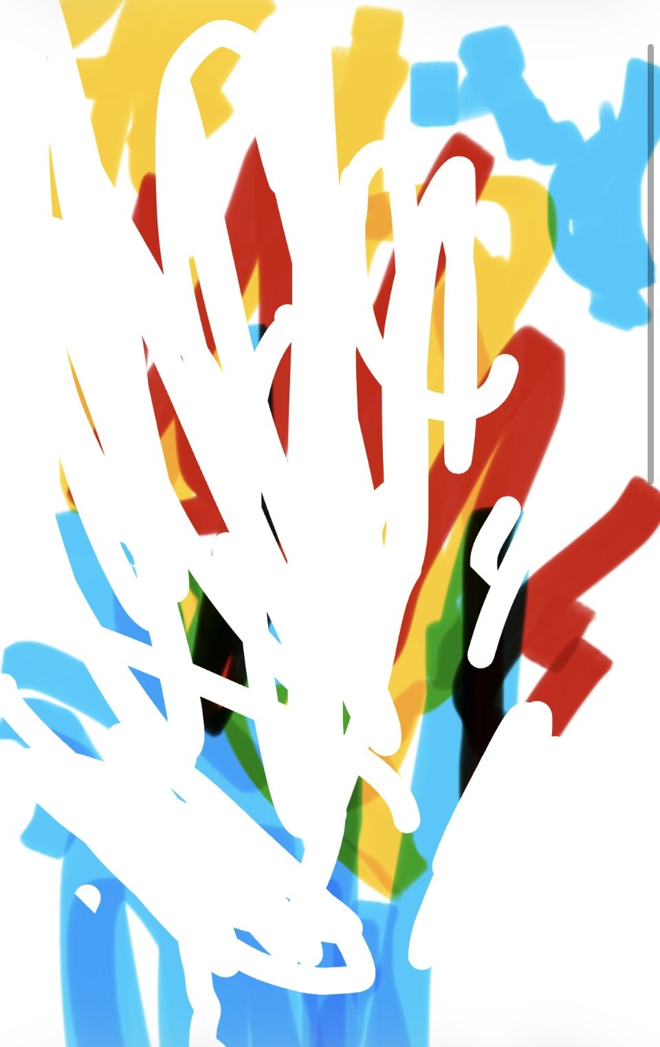 Untitled, Digital drawing, finger on screen, a few seconds