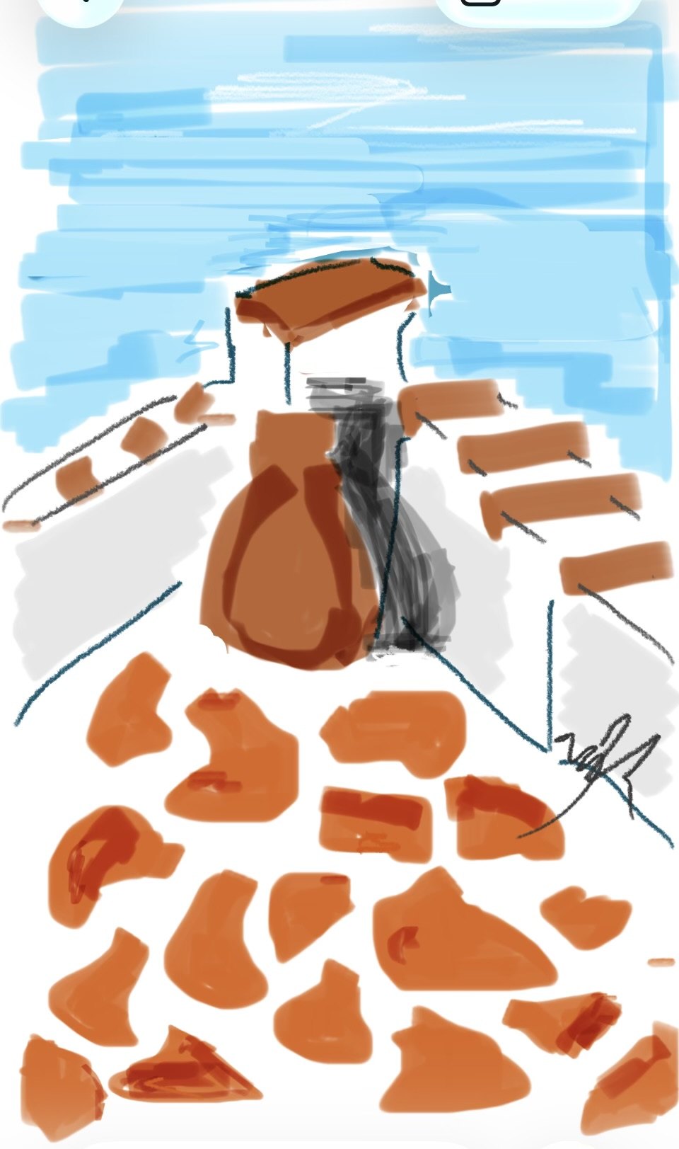 Untitled, Digital drawing, finger on screen, a few seconds