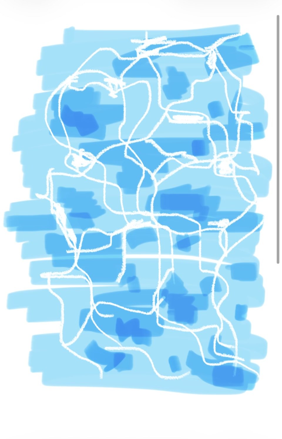Untitled, Digital drawing, finger on screen, a few seconds