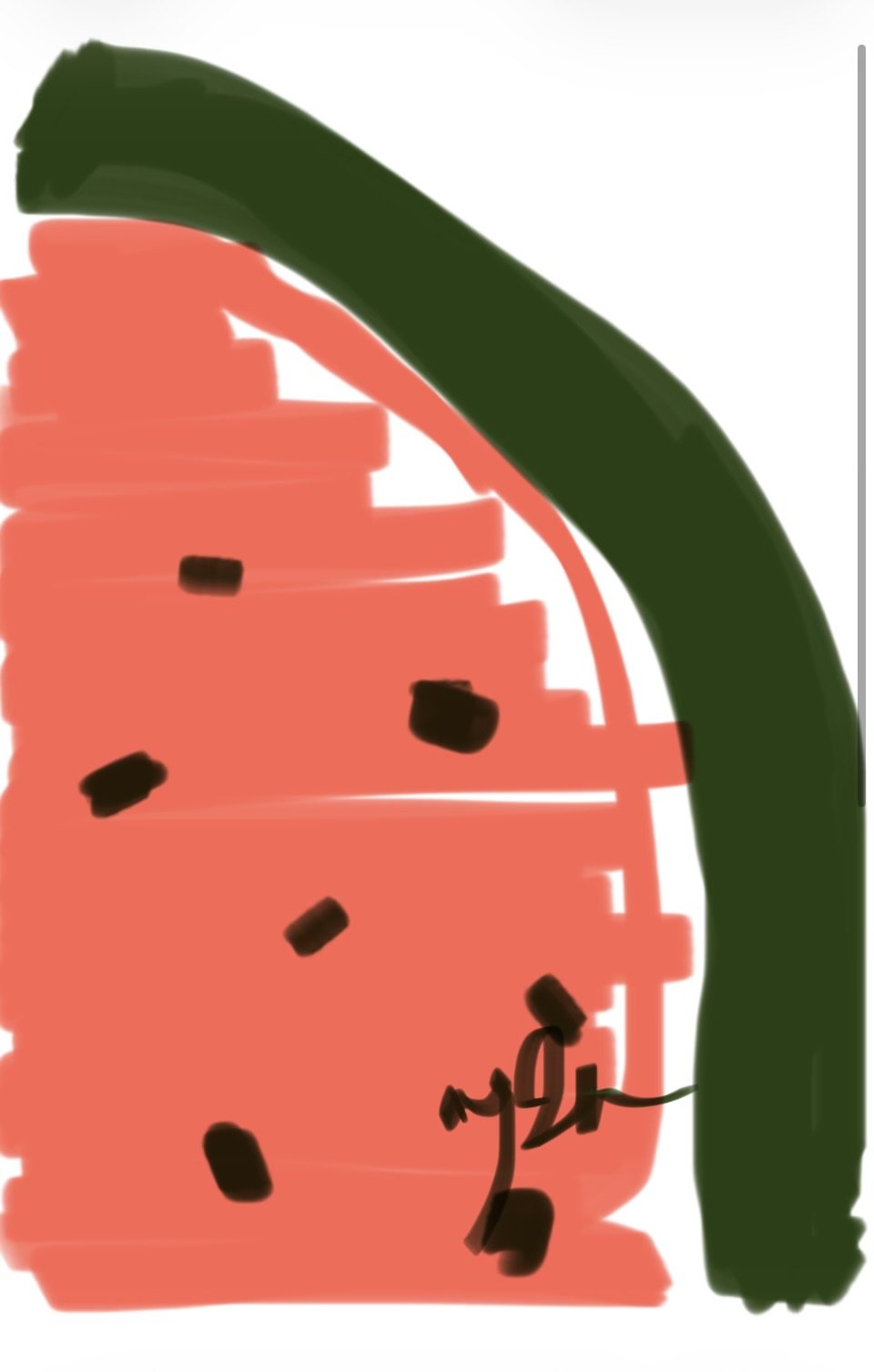 Untitled, Digital drawing, finger on screen, a few seconds