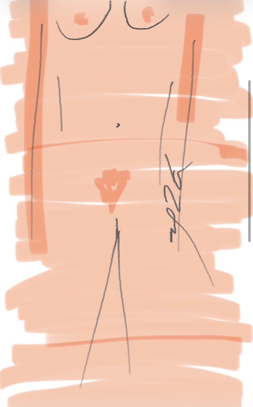 Untitled, Digital drawing, finger on screen, a few seconds