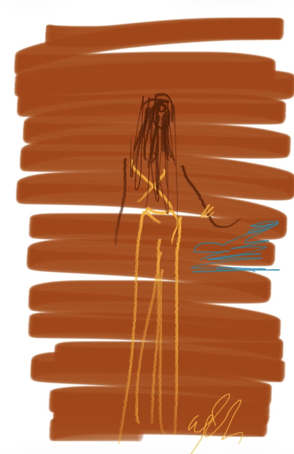 Untitled, Digital drawing, finger on screen, a few seconds