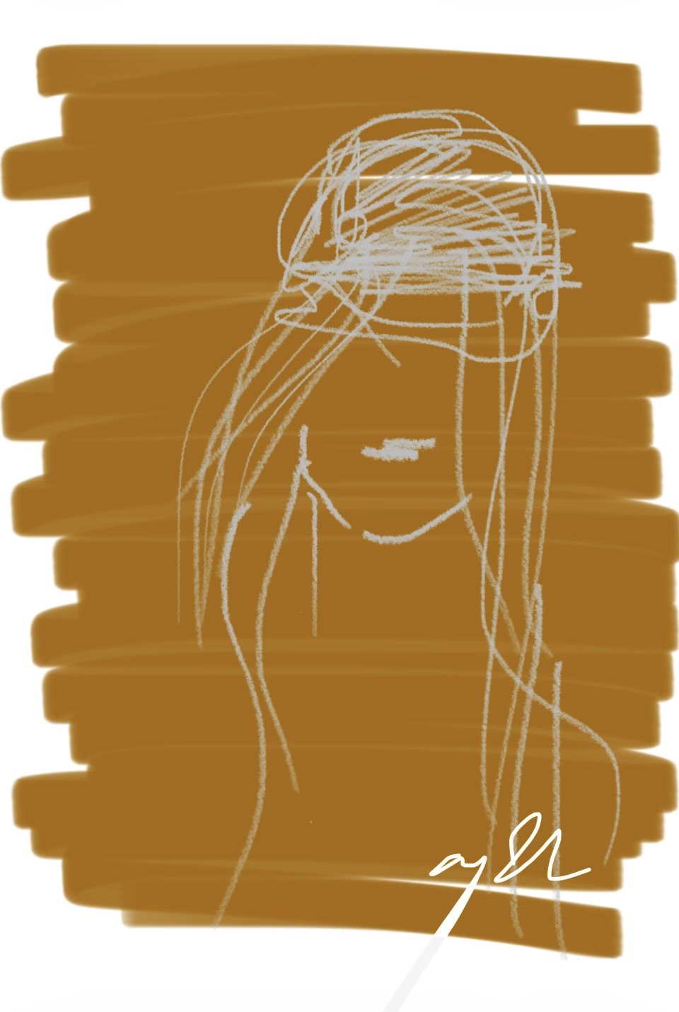 Untitled, Digital drawing, finger on screen, a few seconds
