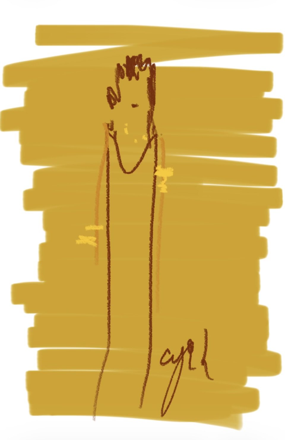 Untitled, Digital drawing, finger on screen, a few seconds