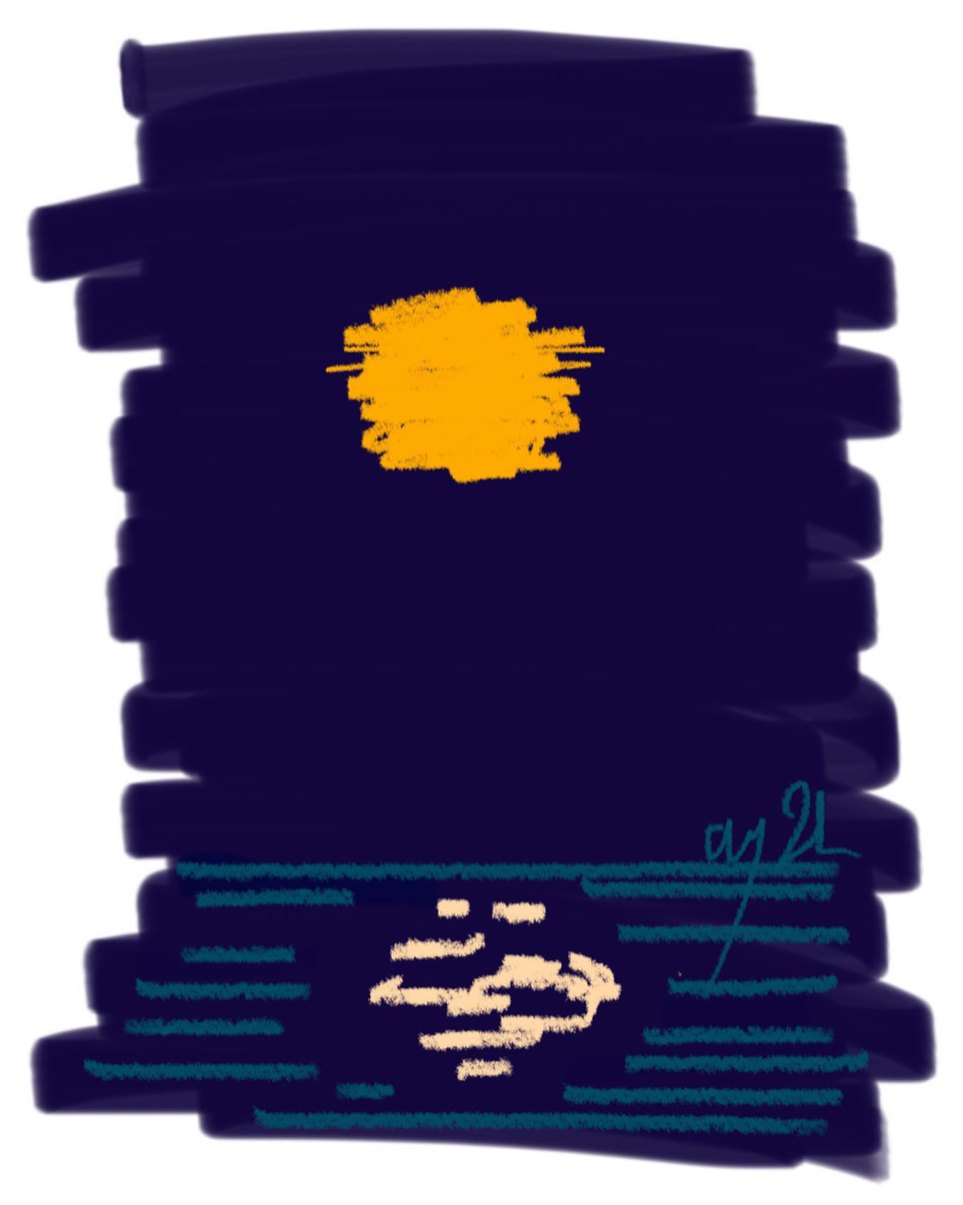 Untitled, Digital drawing, finger on screen, a few seconds