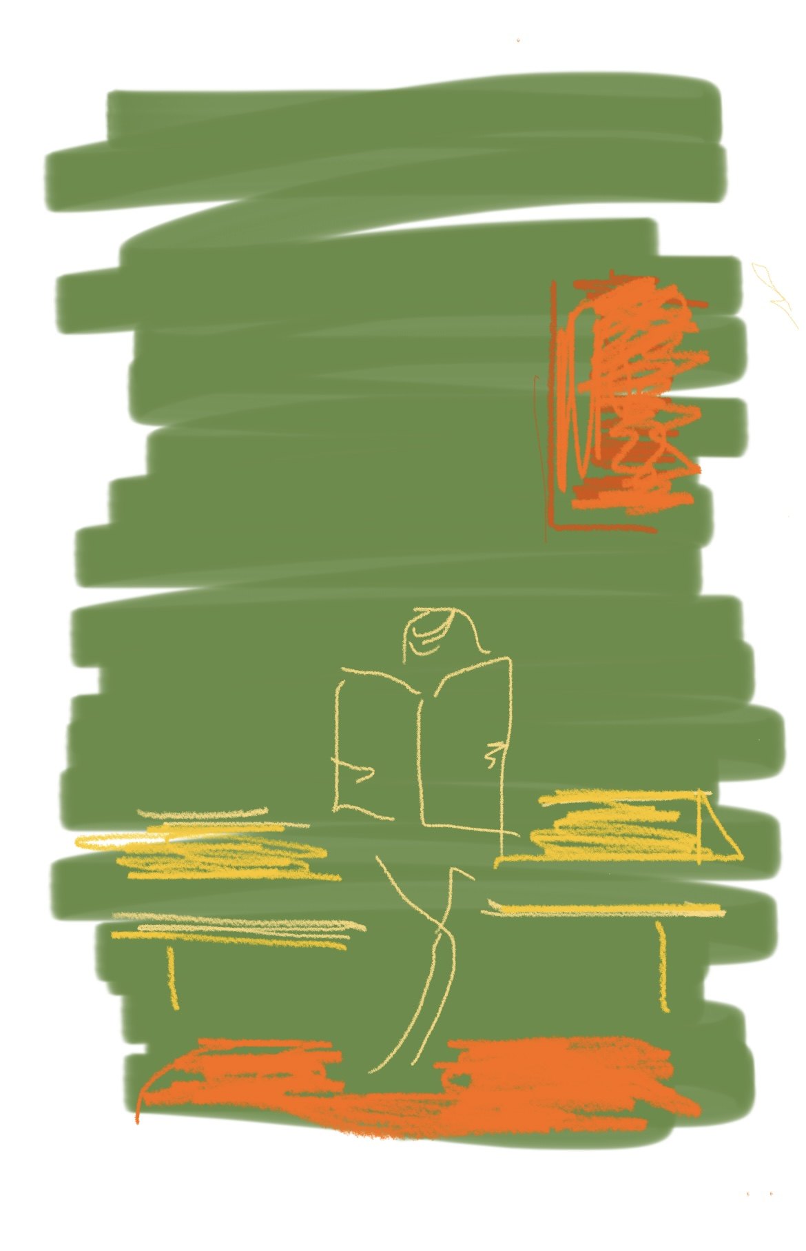 Untitled, Digital drawing, finger on screen, a few seconds