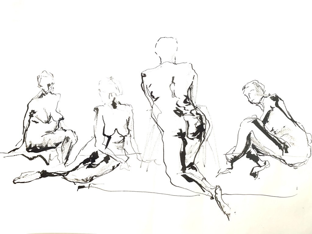 Untitled, Ink, continuous line