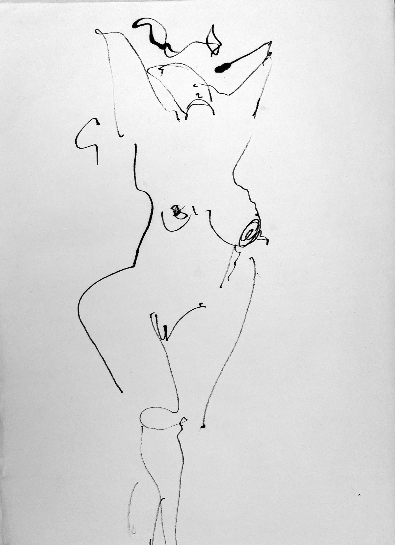 Untitled, Ink, continuous line