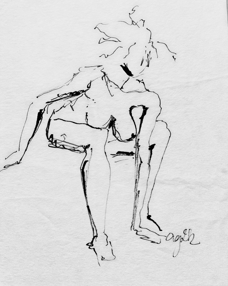 Untitled, Ink, continuous line