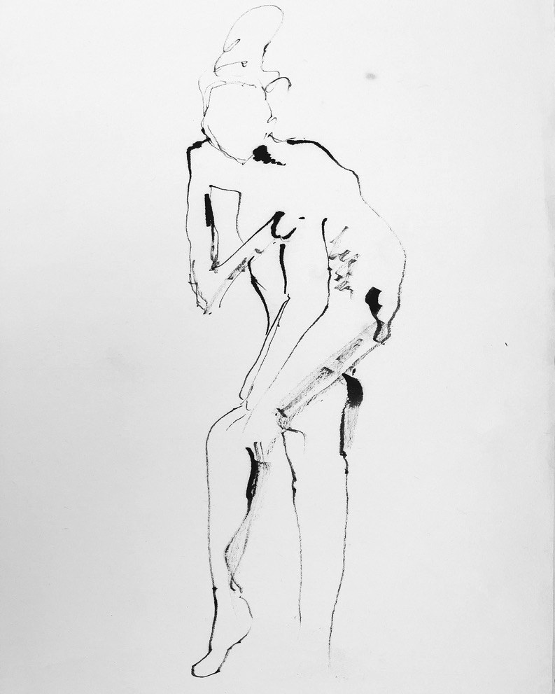 Untitled, Ink, continuous line