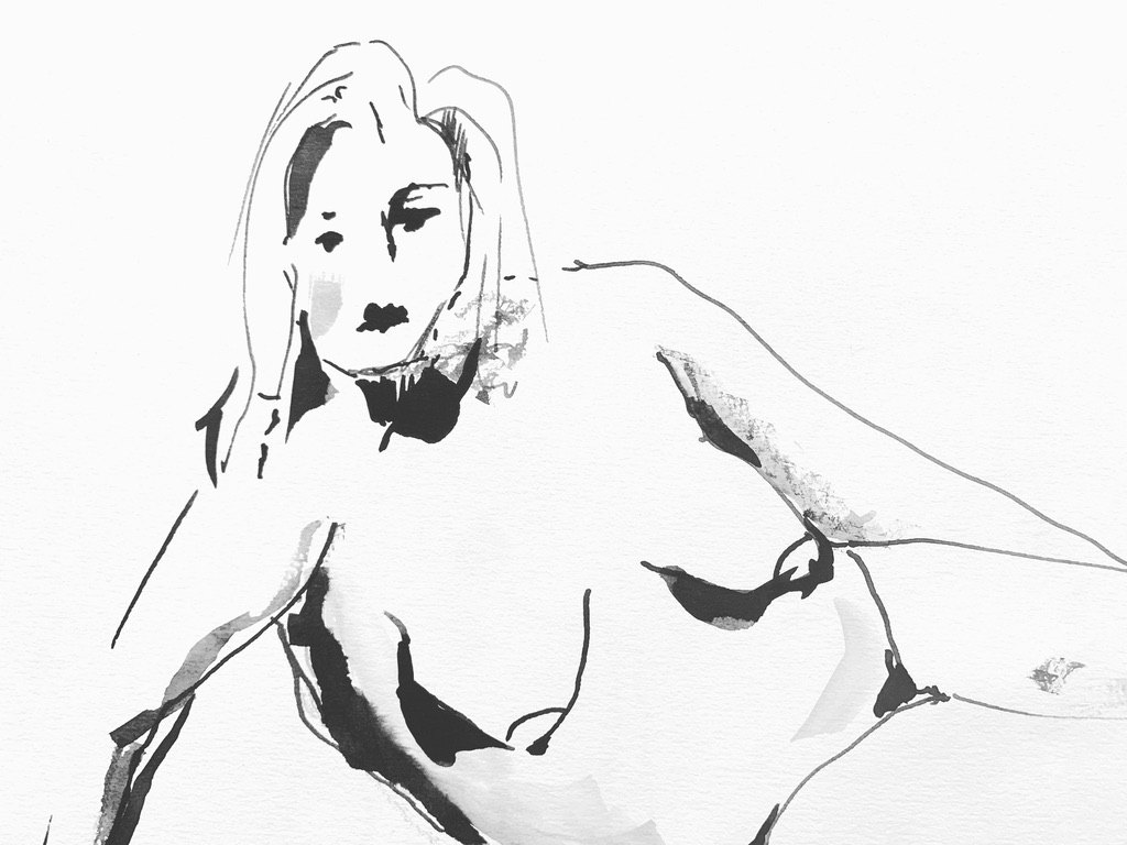 Untitled, Ink, continuous line