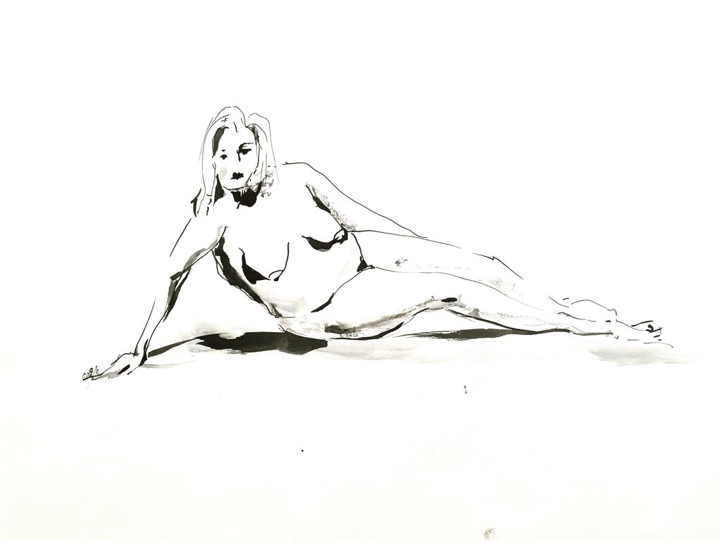 Untitled, Ink, continuous line